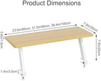 39.4x7.9 in Clamp on Desk Shelf, Adjustable Floating Desks Shelf - Image 3