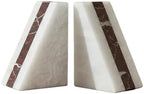 Natural White Marble Bookend 6" by UrbanFocal