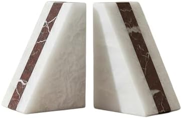 Natural White Marble Bookend 6" by UrbanFocal