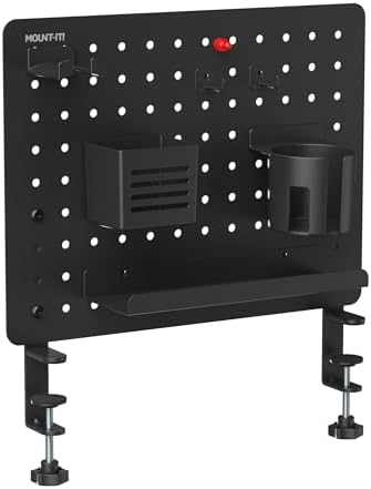 Mount-It! Clamp-On Magnetic Pegboard Organizer, 16.5x15.9 - Image 2