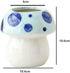 Elegant Cute Mushroom Ceramic Pen Holder Creative Desk Organizer for office - Image 2