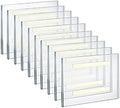 Azar Displays 122030 8.5-Inch W by 5.5-Inch H Wall Mount Acrylic Frame Pack of 10 - Clear Acrylic Wall Frame with Sticky Back - Floating Wall Sign Holder - Adhesive Office Sign-Frameless Picture Frame by AzarDisplays