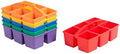 ECR4Kids 6-Compartment Large Plastic Caddy, Multipurpose Organization, Primary, 6-Pack by ECR4Kids