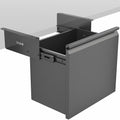 VIVO Black Under Desk Filing Cabinet, MOUNT-FCD1S-B by VIVO