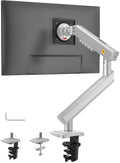 NB SmooVex™ Single Computer Monitor Mount, Monitor Stand fits up to 32 Inch, Mechanical Spring Monitor Arm, VESA 75/100 mm, Model-A5 (Silver) by NBERGONOMIC