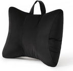 Lumbar Pillow for Car Seat and Office Chair, Classic Black by Ailuteie