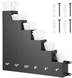 Cable Zip Tie Storage Holder, Black, 14 x 13 Inch, 6 Pockets by Otoolling