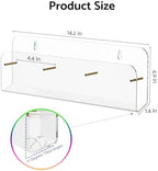 HIIMIEI Brochure Holder Wall Mount: 2-Pack Acrylic Modular Flyer Rack - Image 7