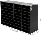 Literature Organizer, Desktop File Sorter Mail Center, Paper Storage Cabinet with 36 Slots Compartments for Home School Office (36 Slots Black) - Image 5