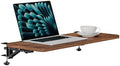 Ergonomic Desk Extender Tray, 24.02"×11.81" Clamp-On Arm Rest Shelf, 90° Foldable Computer Elbow Support for Office Home, Space-Saving Keyboard Mouse Tray (Vintage Burnt Color) by INDUSTRIALSHELVESDESIGN