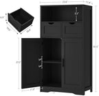 Iwell Bathroom Storage Cabinet with 2 Drawers, Small Kitchen Pantry Cabinet - Image 3