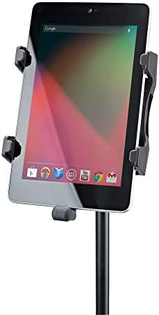 K&M - Konig & Meyer 19742.500.55 - Tablet Holder for Microphone Stand - Switch from Landscape to Portrait - Professional Grade for all Musicians - Studio or Remote Home Use - German Made - Black - Image 3