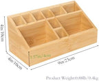 2 Pack Small Bamboo Art Supply Organizer Pen Holder - Image 3