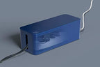 Bluelounge CableBox Cable and Cord Management System - (Moonlight Blue) - Pack of 2 - Image 2