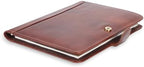 Full Grain Leather Legal Pad Portfolio Organizer for Work - Wine - Image 6