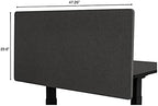 Stand Up Desk Store ReFocus Clamp-on Acoustic Desk Divider Privacy Panel that Reduces Noise and Visual Distractions (Ash Gray, 47.25" x 23.6") - Image 5