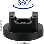 Yookeer 20 Pcs Magnetic Zip Tie Mount Cable Clips Black, 31 mm - Image 2
