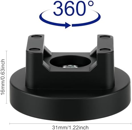 Yookeer 20 Pcs Magnetic Zip Tie Mount Cable Clips Black, 31 mm - Image 2