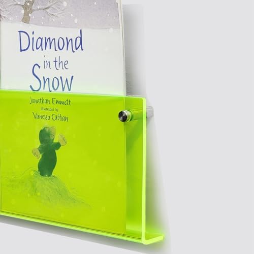ROYALITA 2-Pack Acrylic Magazine Holder Brochure Holder, Green 24 Inch by ROYALITA
