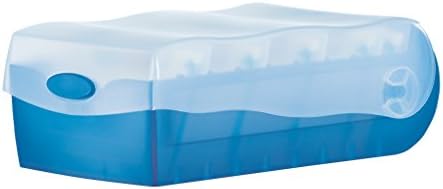 HAN 998-643, Croco Flashcard Index Box. for Learning Vocabulary in an Ingeniously Simple Way, A8, Translucent Blue - Image 3