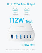 Anker Desktop Charger, Fast Charging USB C Charger with 112W Max 6-Port - Image 4