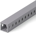 1.2"H x 1.2"W Cable Raceway, 12ft Under Desk Wire Management Channel, Grey by ZhiYo
