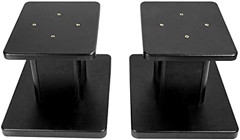 Rockville RHT8B Pair 8" Black Desktop Speaker/Studio Monitor Stands - Image 2