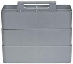 -Large Portable Caddy, DIY Dividers, 8 Compartments, School Office Supplies Home Business Organizer,Portable Basket with Handle Storage Made in USA (3 PACK, Orion Gray) - Image 5