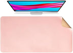 Large Cork Office Desk Mat, Dual-Sided Cork Leather Mouse and Keyboard Pad, Non-Slip Easy Clean Home Computer Mat Accessories(Pink,140x60cm) by Unknown