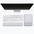 Wrist Rest for Computer Keyboard and Mouse Pad Set - Grey by CFHYZAZNCL