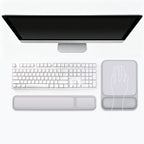 Wrist Rest for Computer Keyboard and Mouse Pad Set - Grey by CFHYZAZNCL