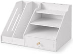 Desk Organizer with Drawer, Office File Organizer, Paper Tray & Pen Storage by Unknown