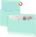 Feifeiya 2 Pcs Magnetic File Folder for Fridge, Mixed, Mint Green by Feifeiya