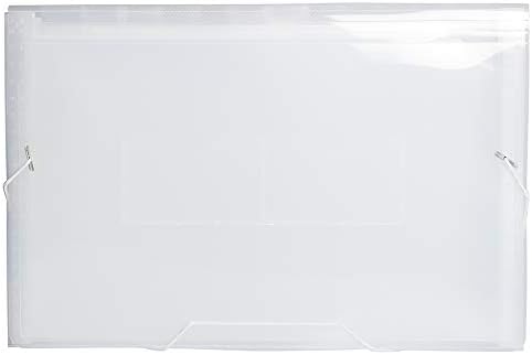 JAM PAPER Accordion Folders - 13 Pocket Plastic Expanding File - Legal Size - 10 x 15 - Clear - 2/Pack - Image 2