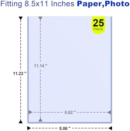 25 Pack 8.5"x11" Document Toploaders - Rigid Hard Sleeves Page Protectors - Image 2