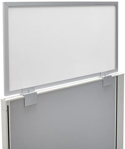 OBEX Screen & Office Panel Extender Polycarbonate Desk Privacy Panel & Divider for Office Cubicle, 24" x 66", White by OBEX