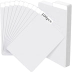 100 Pieces Comic Book Dividers with Tabs,Patient Divider Cards,Card Dividers Comic Book Boards for Storage Boxes 11.22 X 7.24 Inche by Pyrrhiax