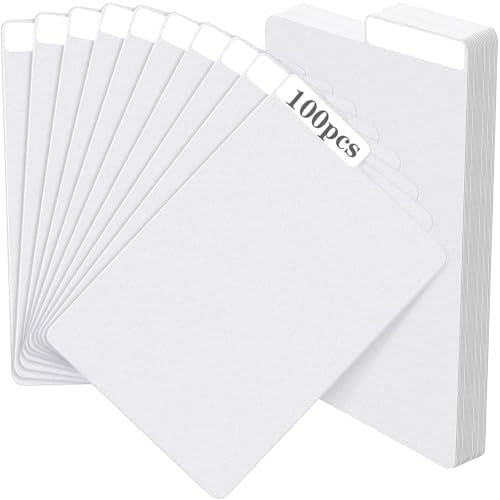 100 Pieces Comic Book Dividers with Tabs,Patient Divider Cards,Card Dividers Comic Book Boards for Storage Boxes 11.22 X 7.24 Inche by Pyrrhiax