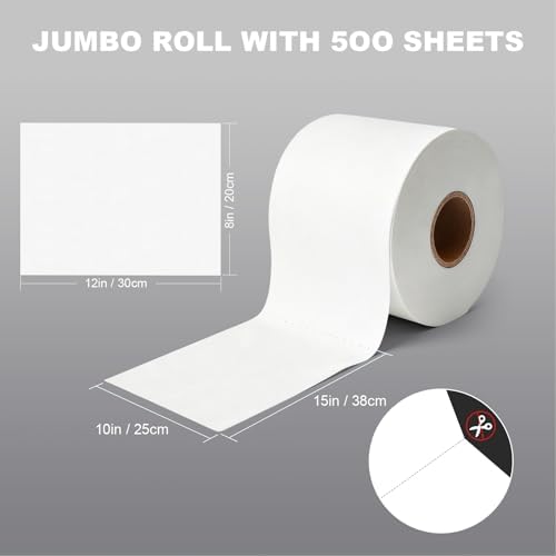 Shop Towels Lint-Free Heavy Duty Cloths, White (15"x10", 500 PCS) - Image 2