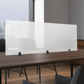 Desk Privacy Panel, Desk Divider, Desks Partition, Frosted Acrylic Desktop Privacy Panel with Stable C-Clamp for Home Office School Retail Clinic (1Pcs, 60 * 22 * 2in) by Unknown