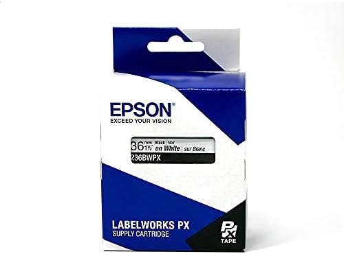 Epson LABELWORKS 236BWPX PET Tape Cartridge - Black on White Industrial Label Maker Tape - 1.5" (36MM) Wide, 30 ft (Pack of 3) - Image 6