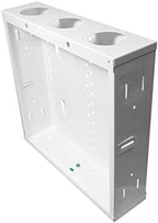 Legrand - OnQ 14 Inch Cable Management, In-Wall 20-Gauge Media Box, Structured Wiring Enclosure with 2.5 Inch Openings for Wires, Glossy White, EN1400 - Image 3