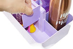 -Large Portable Caddy, DIY Dividers, 8 Compartments, School Office Supplies Home Business Basket with Handle Storage Modern Made in USA (6 PACK, Lavender) - Image 4
