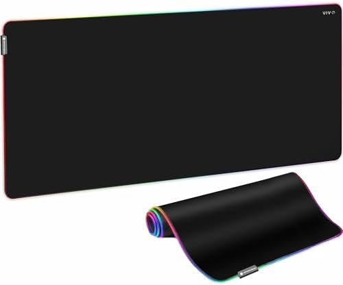 VIVO Black Extra Large 71 x 36 in Full Size Desk Pad w/RGB, DESK-PAD72-36 by VIVO