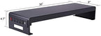 Rocelco 46" Height Adjustable Corner Standing Desk Converter with Dual Monitor Stand Bundle - Sit Stand Up Computer Workstation Riser - Extra Large Keyboard Tray - Teak Wood Grain (R CADRT-46-DMS) - Image 5