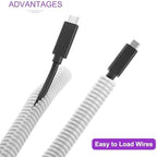 DMiotech 50ft Wire Loom Split Tubing 1 1/4 Inch(31.8mm) ID White - Image 4