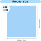 300 Pcs Glasses Cleaning Cloth Microfiber Glasses Wipes Assorted Colors Cloth for Cleaning Eyeglasses Camera Lens Cell Phones Laptops LCD TV Screens and More, 6 x 7 Inch(Mixed Color) - Image 2