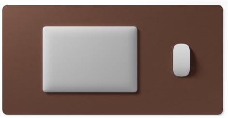Jotsome Leather Desk Pad Mat, Non-Slip Desk Blotter Pad (Brown, 34" X 17") - Image 2