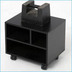 FITUEYES Mobile Printer Stand with Storage, Wood Small Printer Table, Black - Image 6