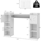 ELECWISH Desktop Bookshelf, Desk Shelf for Computer Desk, 45", 8 Tier - Image 2